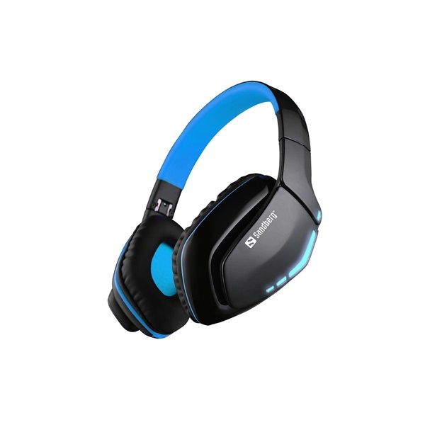 Fejhallgató Vezeték nélküli - Blue Storm (Bluetooth; mikrofon; hangerőszab.; nagy-párnás; lé