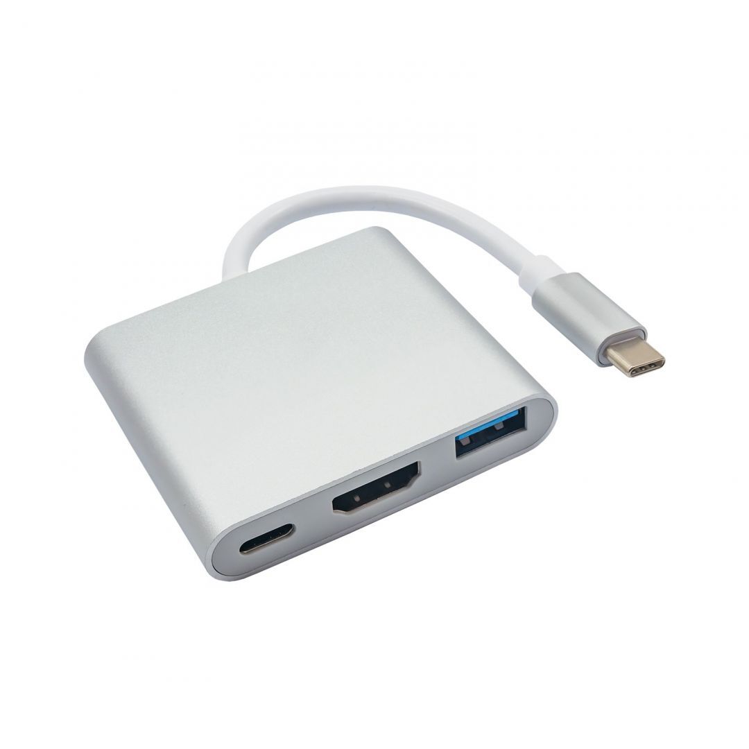 Akyga AK-AD-57 USB type C/USB 3.0/USB type C/HDMI Hub 