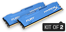 Memória HYPERX DDR3 8GB 1866MHz CL10 DIMM (Kit of 2) Fury Blue Series Memória HYPERX DDR3 8GB 1866MHz CL10 DIMM (Kit of 2) Fury Blue Series