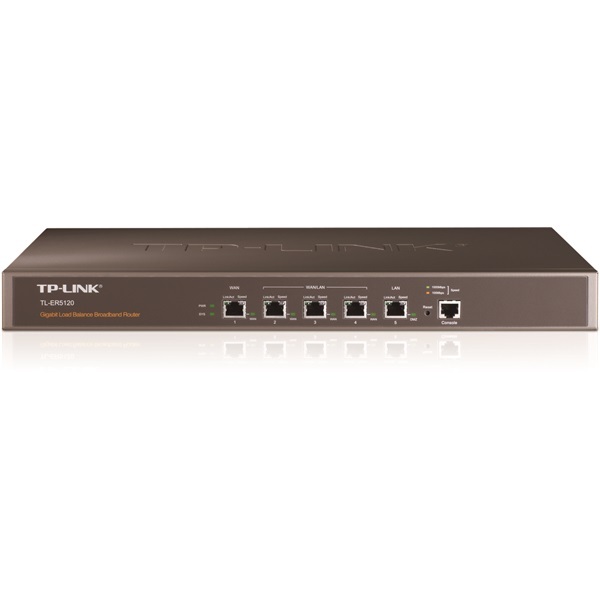 TL-ER5120 VPN Router (Load Balance, 10/100/1000Mbps, 1 WAN + 3 LAN/WAN + 1 hardveres DMZ port) TL-ER5120 VPN Router (Load Balance, 10/100/1000Mbps, 1 WAN + 3 LAN/WAN + 1 hardveres DMZ port)