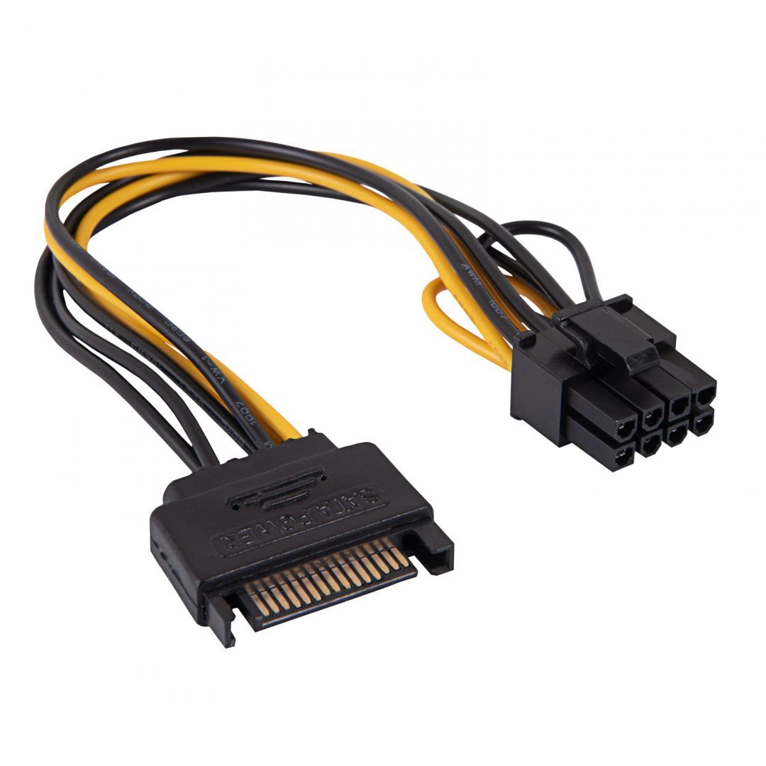 Akyga AK-CA-80 SATA/PCI-Express 6+2-pin adapter cable 0,15m Akyga AK-CA-80 SATA/PCI-Express 6+2-pin adapter cable 0,15m
