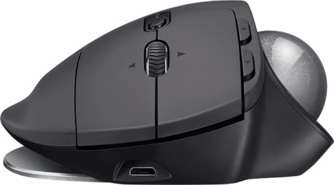 Logitech MX Ergo Wireless Trackball Mouse Black