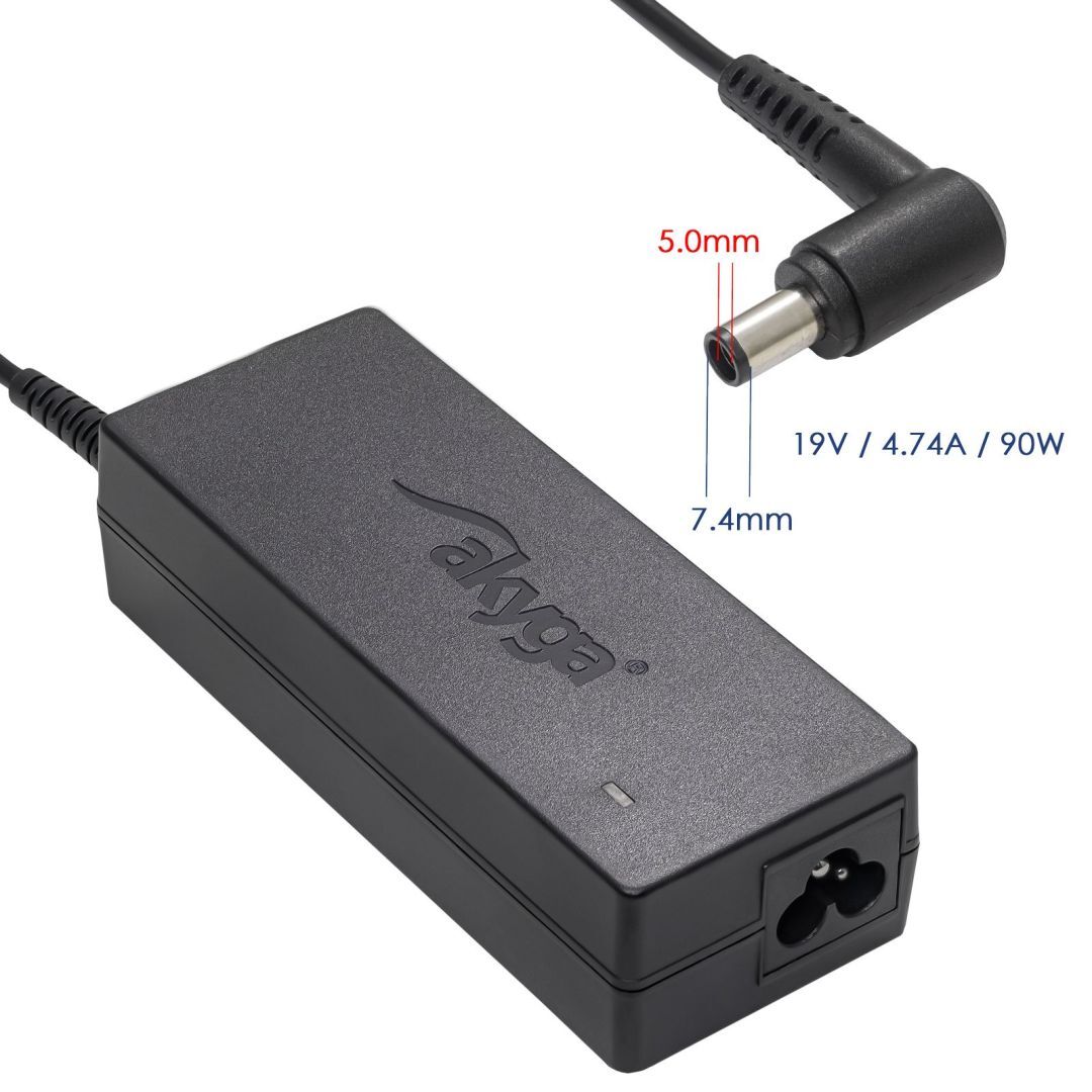 Akyga AK-ND-04 19V / 4,74A 90W 7,4x5mm HP h&aacute;l&oacute;zati notebook t&ouml;ltő
