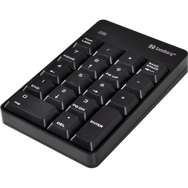Billentyűzet Vezeték Nélküli - Wireless Numeric Keypad 2 (numerikus billentyűzet; fekete)