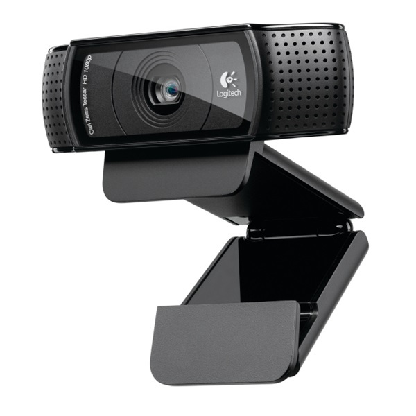 Webkamera - C920  (1920x1080 képpont, mikrofon Full HD, Carl Zeiss objektív, fekete)